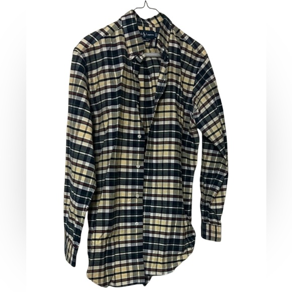Polo Ralph Lauren Other - Polo Ralph Lauren Navy and Beige Plaid Shirt